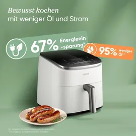 COSORI Turboblaze Heißluftfritteuse Airfryer XXL 6L weiß