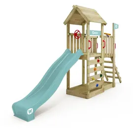 Wickey Spielturm JoyFlyer mit Wellenrutsche und Sandkasten Blau