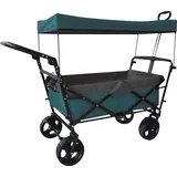Outdoor active Bollerwagen "Petrol" mit Dach, faltbar