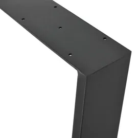 [en.casa] Tischgestell 75x72 cm Stahl Schwarz