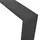 [en.casa] Tischgestell 75x72 cm Stahl Schwarz