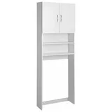 a&n&a aQualine Simplex Eco Seitenschrank 63 x 25 x 190 cm Weiß MDF