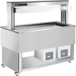 cookmax Büfett-Insel Umluft-Kühlwanne 1494 mm