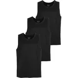 MAN'S WORLD Muscleshirt MAN'S WORLD, Herren, Gr. 4XL (68/70), schwarz, Single Jersey, Obermaterial: 100% Baumwolle, unifarben, Basic, Basic schmal, Rundhals, Shirts, schmal geschnitten, Rundhalsausschnitt, aus 100% Baumwolle