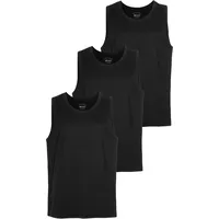 MAN'S WORLD Muscleshirt MAN'S WORLD, Herren, Gr. 4XL (68/70), schwarz, Single Jersey, Obermaterial: 100% Baumwolle, unifarben, Basic, Basic schmal, Rundhals, Shirts, schmal geschnitten, Rundhalsausschnitt, aus 100% Baumwolle