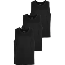 MAN'S WORLD Muscleshirt MAN'S WORLD, Herren, Gr. 4XL (68/70), schwarz, Single Jersey, Obermaterial: 100% Baumwolle, unifarben, Basic, Basic schmal, Rundhals, Shirts, schmal geschnitten, Rundhalsausschnitt, aus 100% Baumwolle