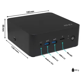 MSI Cubi NUC 13MQG-065BEU, 0.84L sized PC, Intel SoC,