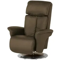 HIMOLLA Sessel 7418 Leder 81 x 111 x 95 cm Braun elektrisch