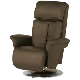 HIMOLLA Sessel 7418 Leder 81 x 111 x 95 cm Braun elektrisch