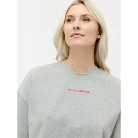 LeGer By Lena Gercke LeGer T-Shirt Lotte, LeGer by Lena Gercke großer Rückenprint, locker geschnitten grau M (38)