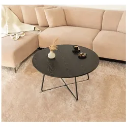 Couchtisch Rund NOVARA - Farbauswahl Dark Oak
