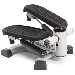 SportPlus Heimtrainer SP-MSP-005, 2in1 Mini Stepper, Mini Crosstrainer mit patentierter Umschalttechnik grau