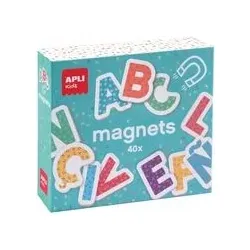 Agipa, Magnet, Jeu de magnets "ABC lettres", 40 magnets