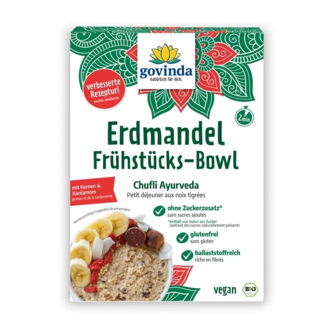 Govinda Chufli Ayurveda Erdmandel Frühstücks-Bowl bio