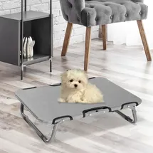 PawHut Hundeliege Outdoor 59 x 46 x 15 cm grau