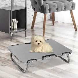 PawHut Hundeliege Outdoor 59 x 46 x 15 cm grau