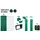 GAH Alberts Zaun-Komplettset 25 m x 81 cm Grau/Stahl