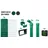 GAH Alberts Zaun-Komplettset 25 m x 81 cm Grau/Stahl