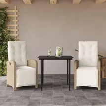 vidaXL Bistroset 3-tlg. Beige
