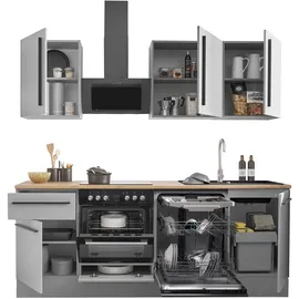 BASIC by Balculina Winkelküche L-Form 220 cm grau