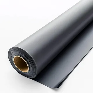 HAUSA Baufolie T200 4m x 25m (100m2) schwarz 200my extra starke Abdeckfolie/Abdeckplane wasserdichte Estrichfolie Rolle reißfeste Teichfolie Baufoil Typ 200 für Innen- & Außenbereich Schutzfolie