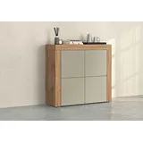 OTTO home Highboard 140 x 130 x 40 cm Taube Matt / Eiche Wotan