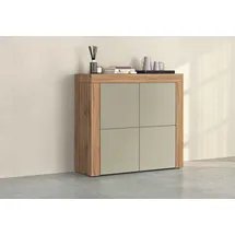 OTTO home Highboard 140 x 130 x 40 cm Taube Matt / Eiche Wotan