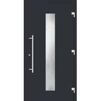 Haustür mit Fingerprint RC2 "SVENJA" 79 mm Anthrazit RAL 7016 beidseitig außen öffnend DIN rechts