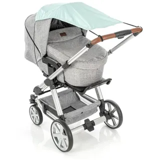 Reer ShineSafe Sonnensegel für den Kinderwagen, Sonnenschutz für viele Modelle, mint