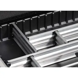 B&W International Top Case Type Shark Werkzeugkoffer mit Modul Inlay schwarz 43,0 x 21,5 x 49,5 cm