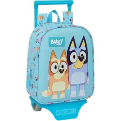 Bluey Schulrucksack mit Rädern – Dein treuer Begleiter für große Abenteuer in Hellblau