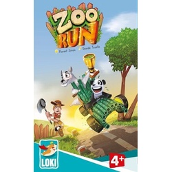 LOKI Spiel, Kinderspiel Zoo Run bunt