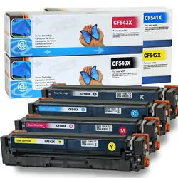 D&C TonerSet für HP Color LaserJet Pro MFP M281fdw, 4 Farbtoner kompatibel zur HP Tonerserie 203X
