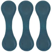 Desikixudy Magnetisches Leder-Lesezeichen, Leder-Lesezeichen, Magnet-Lesezeichen, Handgefertigt, 3 Stück, Blau, Einfach zu Verwenden
