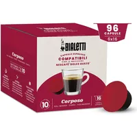 Bialetti-Kaffee Dolce Gusto®-kompatible Kapseln – Corposo – 96 Kapseln