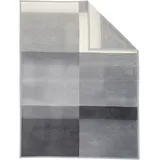 IBENA Sorrento Kuscheldecke 150 x 200 cm Grau/Schwarz