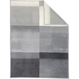 IBENA Sorrento Kuscheldecke 150 x 200 cm Grau/Schwarz