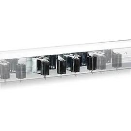 Relaxdays Wandhalterung Aluminium 1 St. Schwarz/Silber