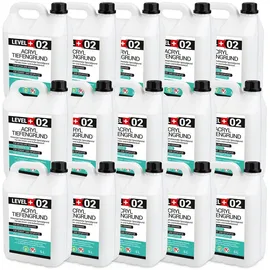 LEVEL+ Tiefengrund LEVEL+ Acryl Tiefengrund Grundierung Zement Gipsputz L+02 - 75L