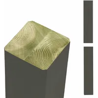 Plus Verleimte Pfosten beidseitig gerade 9 x 9 x 298 cm umbragrau