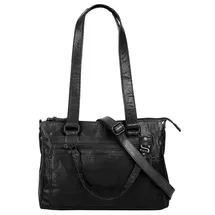 Spikes & Sparrow Shopper echt Leder schwarz