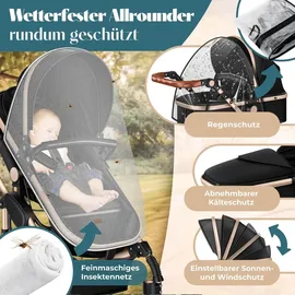 Kesser Loops 3 in 1 schwarz/champagne