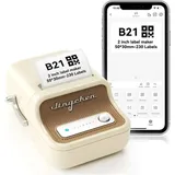 NIIMBOT B21 Bluetooth-Thermodrucker BEIGE GOLDENE ETIKETTENAUFKLEBER