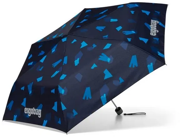 ergobag Taschenregenschirm Regenschirm blau