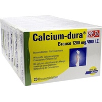 Mylan dura GmbH Calcium-dura Vit D3 1200 mg/800 I.E. Brausetabletten 120 St.