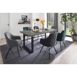 MCA Furniture Esszimmerstuhl »Sassello«, (Set), 2 St., Merlot schwarz matt lackiert, , Maße cm B: 60 H: 87 T: 61