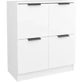 vidaXL Sideboards 2 Stk. Weiß 60x30x70 cm Holzwerkstoff