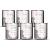 MjAMjAM Premium Nassfutter für Katzen saftiges Huhn und Wildlachs 6 x 800 g