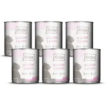 MjAMjAM Premium Nassfutter für Katzen saftiges Huhn und Wildlachs 6 x 800 g