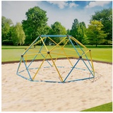 veska Klettergerüst 244x244x120cm DomeClimber Kinder Kletterkuppel Geodome 8FT - blau/gelb